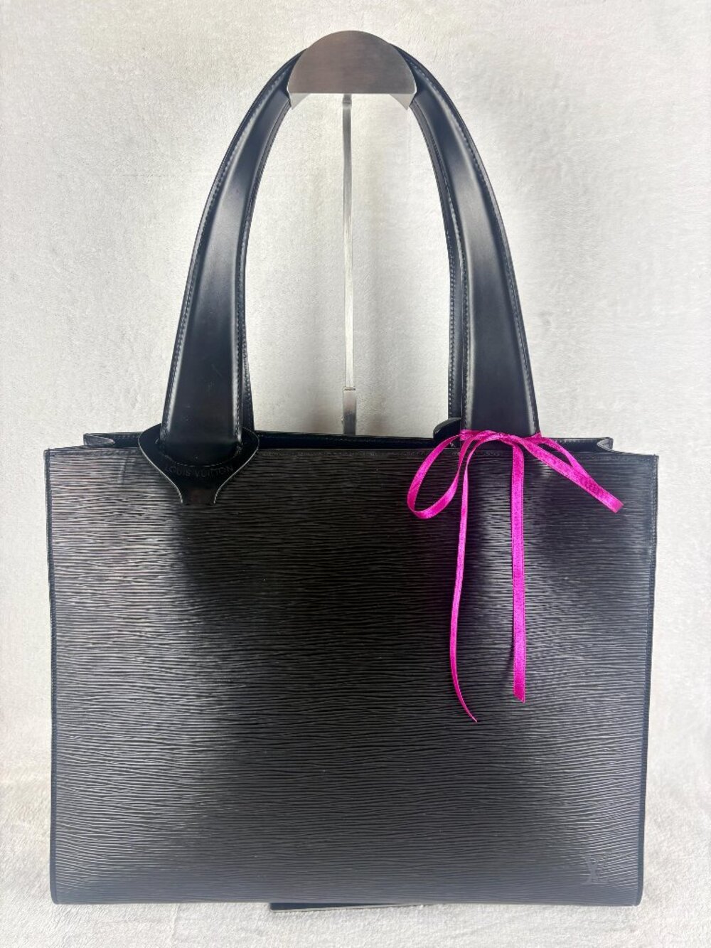 Louis Vuitton Vintage Black Epi Leather Gemeaux Tote